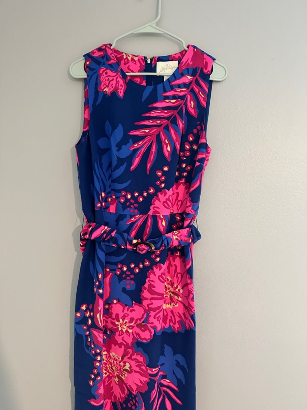 Lilly Pulitzer Floral Maxi Dress Belted Size 10 - Picture 2 of 13